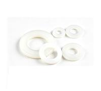 Arandela Plana De Nailon Plástico Blanco/negro, Espaciador Plano M2 .5 M3 M4 M5 M6 M8 M10 M12 ~ M24, Anillo Junta Aislamiento For Tornillo 0, 3mm(White,M10x30x2 x20pcs)
