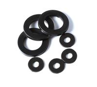 Arandela Plana De Nailon Plástico Negro, Espaciador Plano M2/2,5/3/4/5/6/8/10/12~/20, Anillo Junta Aislante For Tornillo 1 Mm A 3(M4x10x1mm-100Pcs)