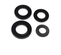 Arandela plana de nylon M2,5 M3 M4 M5 M6 M8 M10 M12 M14 M16 M18 M20 Negra Blanca Arandelas duras de sellado de plástico Anillo de junta aislante(Hard Black,M8x19x2mm 40pcs)