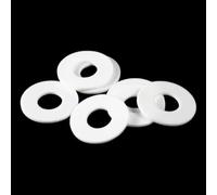 Arandela Plana de plástico politetrafluoro Blanco, Junta de Sellado de PTFE, Espaciador de Sellado, Junta de PTFE Tipo O THK 1,25 1,5 2mm, 5 uds.(30x20x2mm)
