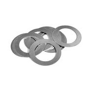 Arandela plana Junta de ajuste de acero inoxidable DIN988 304, arandela plana ultrafina, 0,1/0,2/0,3/0,5/1 mm, M2, M3, M4, M5, M6, M7, M8, M9, M10, M12-M40(M4x6 100pcs,0.5mm thickness)
