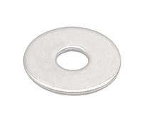 Arandela plana M10 x 25 mm, arandelas planas de acero inoxidable 304, arandelas M10 planas OD 25 mm, grosor 2,0 mm, 50 unidades