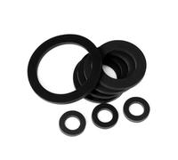 Arandela Plana Negra De 2-42 Mm, Juntas Planas Goma, Arandelas Sellado, Junta Tórica Amortiguadora For Grifo, Tubería, Manguera Agua(4x12x1.5mm-20pcs)
