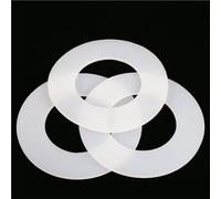 Arandela plana redonda， 10 arandelas planas de caucho de silicona, grosor de 3 mm, junta de silicona anticolisión(31x39x3mm)