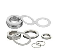 Arandela plana ultrafina de acero inoxidable 304, 0,1, 0,2, 0,3 y 0,5 mm, ajuste de cuña gruesa y delgada, DIN988, M2-M40, 10 unidades(Thick 0.1mm,M4x8)