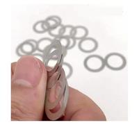 Arandela plana ultrafina de acero inoxidable 304, cuña ultrafina de 0,1/0,2/0,3/0,5/1 mm, M2-M40(50pcs M6x8,0.3mm thick)