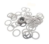 Arandela plana ultrafina de acero inoxidable 304, tamaños M2, M3, M4, M5, M6, M7, M8, M9, M10, M12, M13, M14, M15, M16 y M40. Disponible en tamaños de 0,1/0,2/0,3/0,5/1 mm.(10pcs M10x20,0.1mm thick)