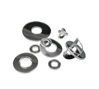 Arandela plana universal Arandela métrica, 100 piezas M1.6 M2 M2.5 M3 M4 M5 M6 M8 M10 M12 Junta aislante lisa Anillo espaciador Arandela plana(Soft,M2x5x0.5mm)