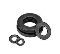 Arandela plana universal Arandela métrica, Arandela plana negra 3-31000 piezas Anillo de junta de acero al carbono M2-M30(M2x4.5x0.5 31000pcs)