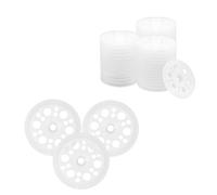 Arandela Plástica, 100 Piezas Arandelas, 47 mm Durable Arandelas Planas de Plástico, Buen Efecto Soporte Fijación, Adecuado Paneles de Espuma, Paneles de Poliestireno Expandido, Extruido