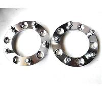 Arandelas aleación Aluminio 2 adaptadores rueda 25 mm PCD 5 x 139,7 espaciadores rueda universales 5 x 139,7 108,1 adaptador cubo para Suzuki para Vitara 1999-2003 juego espaciadores(Sliver)