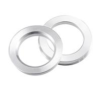 Arandelas aleación Aluminio 4 piezas 74,1mm diámetro interior 57,1mm, 60,1mm, 63,4mm 68,1mm anillos centrado neumáticos coche aluminio espaciador central orificio rueda juego espaciadores(63.4mm)