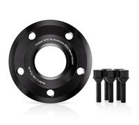 Arandelas aleación Aluminio Espaciador rueda forjado negro centro cubo 2/4 piezas 5x108 CB 63,4 M14 x 1,5 Para Ford Para Jaguar Para F-Pace placa brida 15/20/25/30/35 mm juego espaciadores(4pcs 30mm)