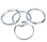 Arandelas aleación Aluminio Juego 4 anillos aluminio cubo rueda centrados cubo diámetro rueda: 71,6-72,56, 63,4-73,1, 56,1-63,4, 70,3-71,5, 67,1-74,1, 67,1-72,56 mm. juego espaciadores(67.1-72.56mm)
