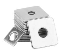 arandelas, Arandela plana de acero inoxidable 304, junta cuadrada gruesa, anillo de metal for muro cortina, M3, M4, M5, M6, M8(M3x10x1(100pcs))