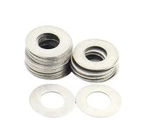 Arandelas de Acero Inoxidable 10/50 Uds M3 M4 M5 M6 M8 M10 M12-M40 304 junta de cuña precisión ajuste acero inoxidable arandela oblea plana ultrafina(M4x6xThick (50pcs),0.5mm Thick)
