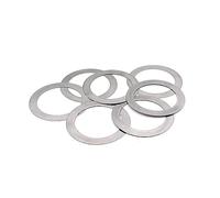 Arandelas de acero inoxidable, 6 uds arandela plana de acero inoxidable ajuste de precisión 30M 32M M35 36M 37M M40 42M M45 48M M50 espesor de la junta 0,1/0,2/0,3/0,5/1mm,(30x42x0.2)