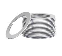 Arandelas de Acero Inoxidable Arandela de oblea plana ultrafina acero inoxidable 304, junta cuña precisión ajuste M3 M4 M5 M6 M8 M10 M12 M14(M8x14x0.3(50pcs))