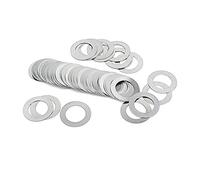 Arandelas de acero inoxidable，Arandelas planas， Arandelas planas delgadas de acero inoxidable de 50 piezas M2 M3 M4 M5 M6 M7 M8 Arandelas planas espaciadoras delgadas de ajuste(M8x14x0.3)