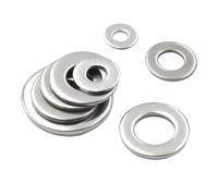 Arandelas de acero inoxidable M2 .5 M3 M4 M5 M6 M8 M10 M12 M14 M16 M18 M20 M22 M27, arandelas planas DIN125, 1-100 Uds