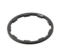 Arandelas de buje ranuradas de aluminio 8/9, instalación y reemplazo del espaciador (negro 1,85 mm)