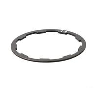 Arandelas de buje ranuradas de aluminio 8/9, instalación y reemplazo del espaciador (negro 1 mm)