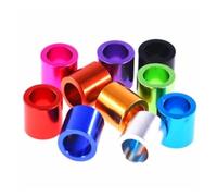 Arandelas de casquillo metálico, 20 unids/lote M3 M4 arandela plana de aluminio * 6 * 0,5-10mm junta arandelas anodizadas coloridas(Pink,M3x6x4 20pcs)