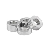 Arandelas de casquillo metálico, 5 uds-10 uds/lote junta de buje aluminio sin rosca espaciador separación M2-M12 arandela plana((H) 35mm,M5 10pcs OD8mm)