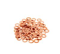 Arandelas de cobre 6x10x1,0mm 100 piezas