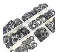 Arandelas de dientes internas Anillos retención cojinetes acero inoxidable 340 piezas/juego Arandela interna