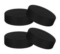 Arandelas De Entrenamiento De Hockey- Conjunto 4 sobre Hielo, Tamaño Estándar Duradero, Suave | Equipo Deportivo para En Sala, Ejercicios De Entrenamiento De Disparos, Pases, Manejo del, Juego