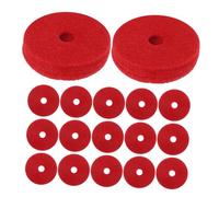 Arandelas de Fieltro para Platillos 24 Piezas Rojo Doble Capa