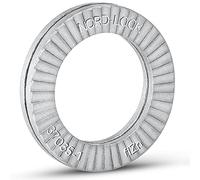 Arandelas de fijación de cuña, de acero al carbono, Acero bicromatado, 1/2 ", 10 unidades