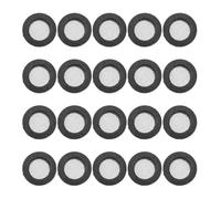 arandelas de goma, junta para filtro de manguera, Rubber Gasket Filter Washer For Shower Faucet Replacement Black 1.9x1.9x0.3cm 20 Pcs