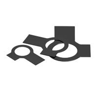 Arandelas de inglete de acero negro con pestaña larga m5 m6 m8 m10 m12 m16 m18 m20 m22 m24-m48 (10,M30)