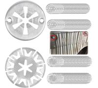 Arandelas de Metal,100pcs Arandela Bloqueo Estrella,Arandelas De Fijación,Arandelas De Sujeción De Protección Térmica De Metal,Clips De Protección Térmica Para Coche