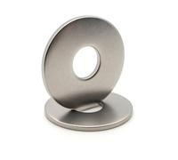 Arandelas de metal INOX: M12 x 40 mm - esp. 2,5 mm | Arandela plana M12x40 mm | Acero inoxidable A2 (V2A / AISI 304) norma NFE 25514 LL | Para tornillos, tuercas, pernos: LOTE DE 20 piezas - ProRaje