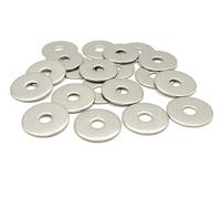 Arandelas de metal M8 acero inoxidable Ø exterior 30 mm | Arandela plana extra ancha M8x30mm | Acero inoxidable A2 (V2A/304) estándar NFE 25513 LL | Madera/Metal/Tuercas/Tornillos/etc: Lote de 20