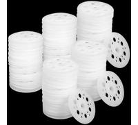 Arandelas de Plástico 200pcs Arandela Plastico 46mm Arandelas de Polipropileno para la Fijación y Soporte de Paneles Aislantes de Espuma (200)