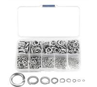 Arandelas de Resorte en Espiral 600 Piezas Arandelas Grower Freno Resorte, Arandelas de Resorte de Acero Inoxidable DIN 127 Forma B - M2/M2.5/M3/M4/M5/M6/M8/M10/M12