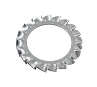 Arandelas de seguridad, 10-150 piezas Ss 304 Arandela dentada interna externa Junta espaciadora bloqueo en estrella M3-M16(Serration E*ternal,M3 (150Pcs))