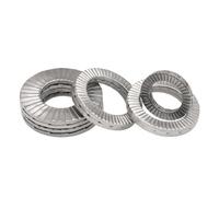 arandelas de seguridad dentadas, 5/10 pares de arandelas autoblocantes, arandelas de seguridad de doble pliegue con cuña original, arandela de seguridad M3-M22(M22 x5 pairs)