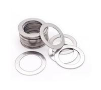 Arandelas de sujeción 10 piezas de junta plana de acero inoxidable anillos de alta precisión plana cuña fina M20 M22 M25 M28 M30 grosor 0,1 mm 0,2 mm 0,3 mm 0,5 mm 1 mm (color: grosor 0,3 mm, tamaño