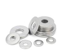 Arandelas de sujeción 2/10/50 Uds. Junta de acero inoxidable Sliver Washer arandela plana de tornillo de Metal ultrafina M1.6 M2 M3 M5 M6 M8 ~ M24 (Size : M5x20x1.2 x10pcs)