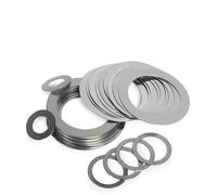 Arandelas de sujeción 20/50 piezas 0,5 mm de espesor Cuña de acero inoxidable Ajuste ultrafino Arandela plana Junta espaciadora de rodamiento de eje de alta precisión Grueso 0,5 mm (Color : Thick 0.5