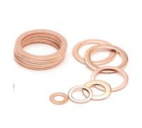 Arandelas de sujeción 20/50 Uds Arandela de cobre sólido cuña de anillo plano anillos de junta sello arandelas espaciadoras planas sujetador M5 M6 M8 M10 M12 M14 M16 M18 M20 M22 (Size : 24X29X1.5, C