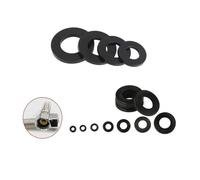 Arandelas de sujeción 25/50/100 piezas Arandelas de goma gruesas negras planas - M3 M4 M5 M6 M8 M10 M12 (Size : M3x7mm 100PCS)