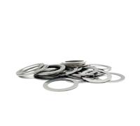 Arandelas de sujeción Arandela plana de acero inoxidable de M3-M20, junta ultrafina de ajuste de alta precisión, 10/20/50 Uds. De espesor, 0,5mm, M3-M20 (Size : 10x12x0.5 (20pcs))