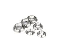 Arandelas de sujeción Arandelas cónicas de acero inoxidable Sliver Washer, M3, M4, M5 y M6, avellanadas, cóncavas y convexas, huecas y decorativas, 50/100 unidades(M4x13x2.5mm,50pcs)