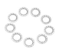 Arandelas Dentadas Acero Inoxidable M3 a M16, Surtido 20 Uds, Arandelas Antideslizantes para Conexiones Eléctricas y Aplicaciones Automotrices